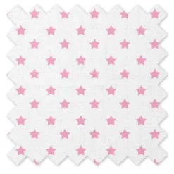 Bacati - Stars Pink Ikat Muslin 100 Percent Cotton Universal Baby US Standard Crib Or Toddler Bed Fitted Sheet -Bacati GUEST ec2e28ec eabc 4016 b0e4 6d5186a06bb2