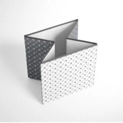 Bacati - Playful Fox Gray/white Arrow Storage Box Small