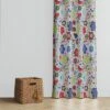 Bacati - Botanical Floral With Birds Pink/Multicolor Curtain Panel