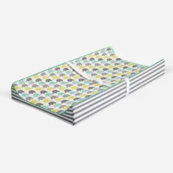 Bacati - Elephants Mint/Yellow/Gray Elephants Changing Pad Cover 14 Bacati - Elephants Mint/Yellow/Gray Elephants Changing Pad Cover -Bacati GUEST ee7e25ca 4ae8 4ac5 81ff dd6b3cd388ad