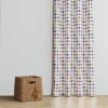 Bacati - Botanical Purple Dots Cotton Printed Single Window Curtain Panel -Bacati GUEST eebf5eb1 1c35 4c9c a9a2 8a12372a91d3