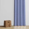 Bacati - Pin Dots Baby Blue Cotton Printed Single Window Curtain Panel -Bacati GUEST f04182b3 2c32 4ae9 a33f 7f46b7a93add