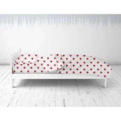 Bacati - Stars Red Ikat Muslin 4 Pc Toddler Bedding Set -Bacati GUEST f1f5771b 3e0d 4b5f b5cf 428e992b644c