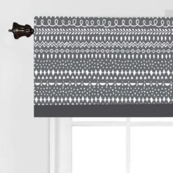 Bacati - Owls Grey/Beige Neutral Cotton Window Valance -Bacati GUEST f21287b6 40f4 4ccd bedb e1a93ea1bac4
