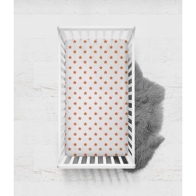 Bacati - Basketball Orange/Gray Muslin 4 Pc Toddler Bedding Set 8 Bacati - Basketball Orange/Gray Muslin 4 Pc Toddler Bedding Set - Image 6