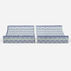 Bacati - Emma Mint/Navy Large Triangles Quilted Muslin Changing Pad Cover -Bacati GUEST f5a9ef35 6772 45fd 97f9 91bda698c6dd
