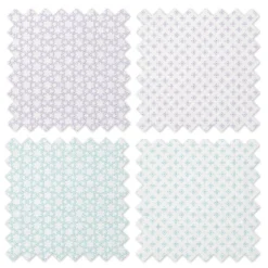 Bacati - Petals/Floral Muslin Swaddling Blankets Set Of 4 Aqua/Lilac 9 Bacati - Petals/Floral Muslin Swaddling Blankets Set Of 4 Aqua/Lilac -Bacati GUEST f8da7074 81ac 4f09 97a3 9617a3614f67
