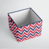 Bacati - MixNMatch Zigzag Blue/Red Storage Large Box -Bacati GUEST fb57de8d 2e4e 47bb 822b a6caad91ef5e
