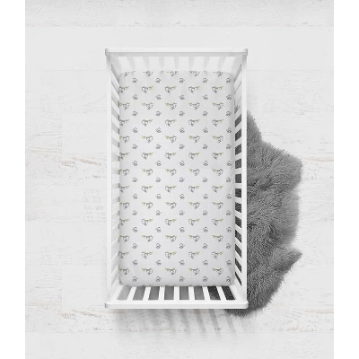 Bacati - Happy Monkeys Gray Muslin 100 Percent Cotton Universal Baby US Standard Crib Or Toddler Bed Fitted Sheet 4 Bacati - Happy Monkeys Gray Muslin 100 Percent Cotton Universal Baby US Standard Crib Or Toddler Bed Fitted Sheet - Image 2
