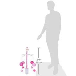Bacati - MixNMatch Pink Musical Mobile