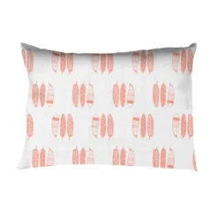 Bacati - Olivia Feathers Coral Muslin 3 Pc Toddler Bed Sheet Set -Bacati GUEST fcd323aa 4a99 4ed9 ab0e 300c7d25055c