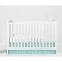 Bacati - Jungle Safari Aqua Orange Gray 4 Pc Cotton Crib Bedding Set With Diaper Caddy -Bacati GUEST fd4581a1 b913 4181 b83b 1f025bd0a9b0