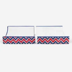 Bacati - MixNMatch Navy/Red White Changing Pad Cover -Bacati GUEST ff04c389 ada6 4c36 bdff 0f5949017688