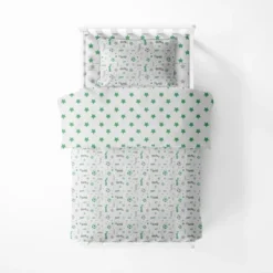 Bacati - Soccerball Green/Gray Muslin 4 Pc Toddler Bedding Set -Bacati GUEST ffa13dcd 67e0 4d38 b6d0 f874b1b474f1
